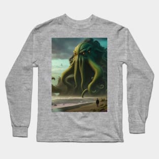 Oregon Coast Cthulhu Long Sleeve T-Shirt